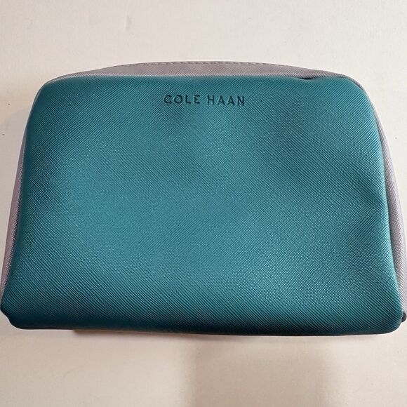 Cole Haan Handbags - Cole Haan for American Airlines Amenity Kit Teal Gray Travel Pouch Eye Mask